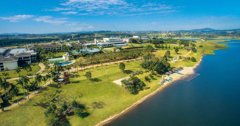Vista panorâmica do resort